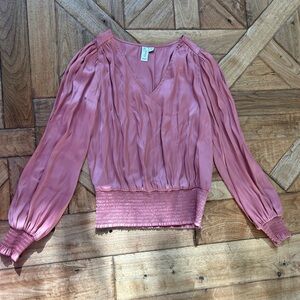 Joie Mauve Long Sleeve Blouse